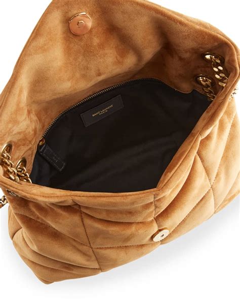 ysl puffer bag nylon|YSL loulou puffer suede.